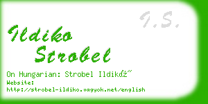 ildiko strobel business card